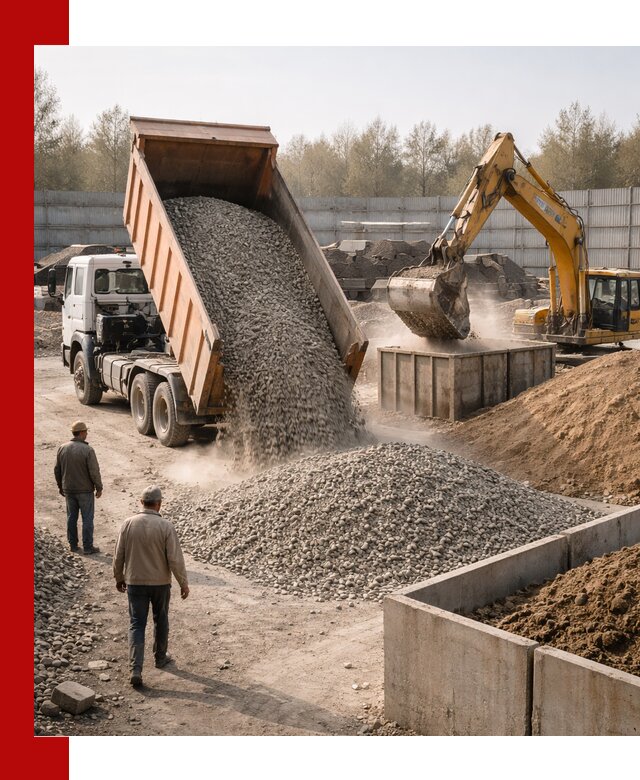 Доставка нерудных материалов с погрузкой и разгрузкой в Стерлитамаке