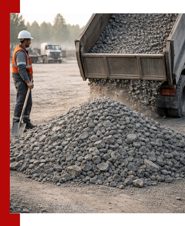 Гранитный щебень фракции 100–201 для строительства в Стерлитамаке