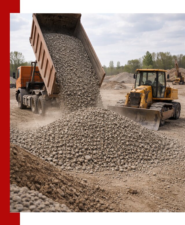 Доставка гравийного щебня фракции 40-70 в Стерлитамаке