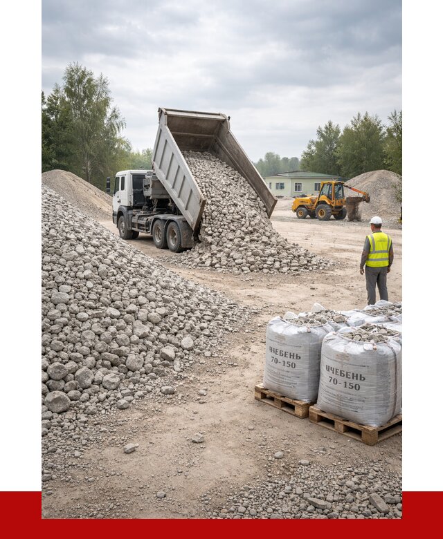 Известняковый щебень фракция 70-150 в Стерлитамаке от 1287 р. | ПРОНЕРУДСтм