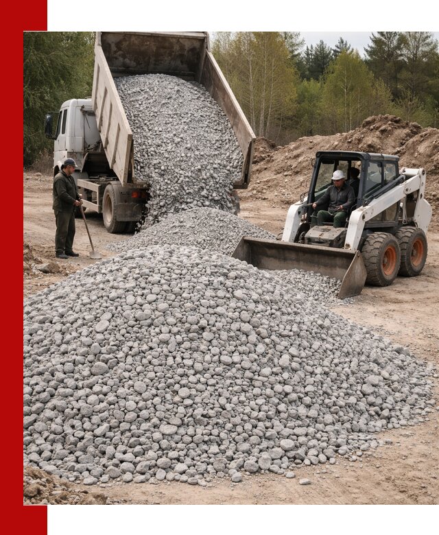 Доставка доломитового щебня в Стерлитамаке напрямую от карьера