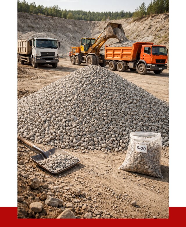 Доломитовый щебень фр. 5-20 в Стерлитамаке от 4326 р. | ПРОНЕРУДСтм
