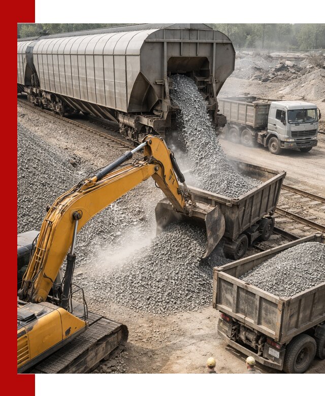 Доставка железнодорожного щебня в Стерлитамаке крупными партиями быстрого отгруза