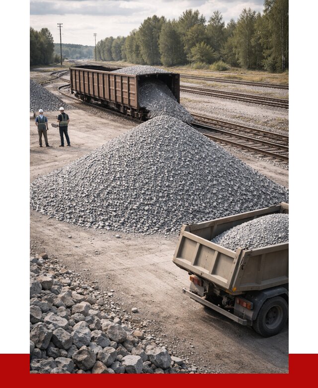 Железнодорожный щебень 20-60 в Стерлитамаке от 1751 р. | ПРОНЕРУДСтм