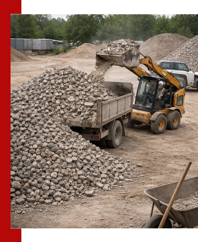 Доставка вторичного щебня в Стерлитамаке для строительных работ