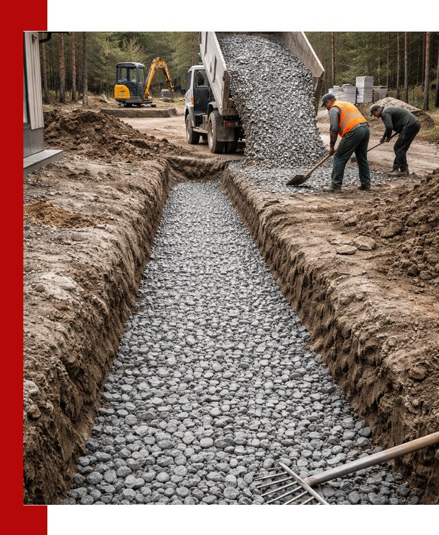 Щебень для дренажа с доставкой в Стерлитамаке высокого качества