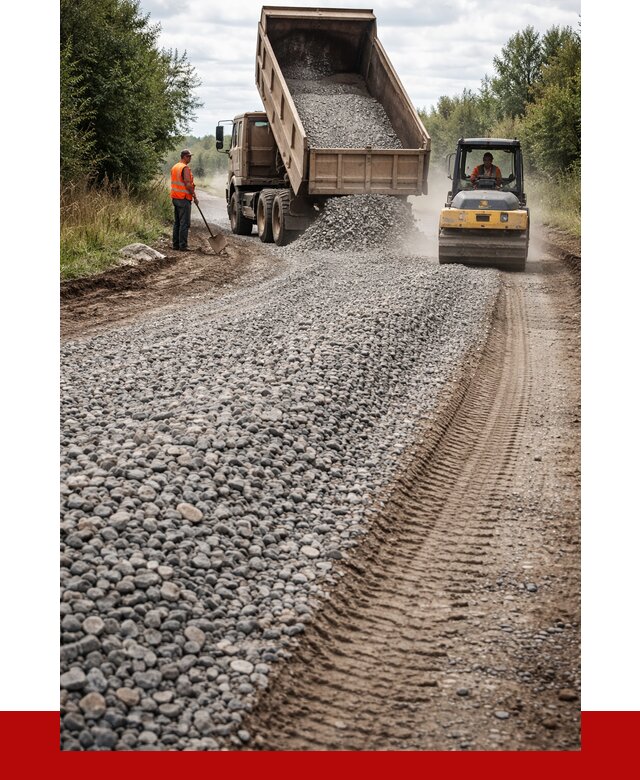 Щебень для отсыпки дороги в Стерлитамаке от 2781 р. ПРОНЕРУДСтм
