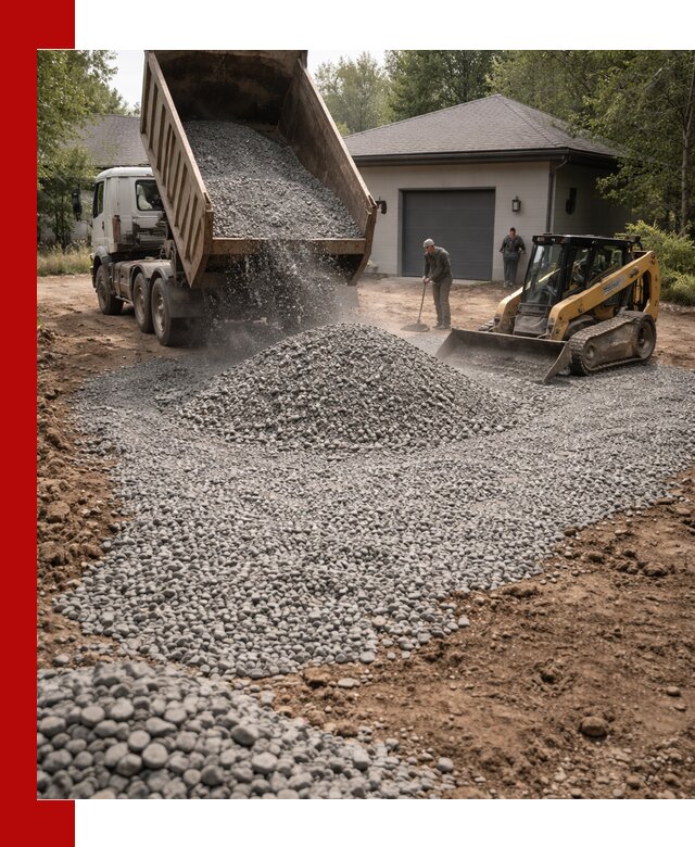 Щебень для парковки в Стерлитамаке: доставка и укладка качественного материала