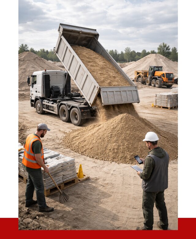 Карьерный песок с доставкой в Стерлитамаке от 3708 р. ПРОНЕРУДСтм