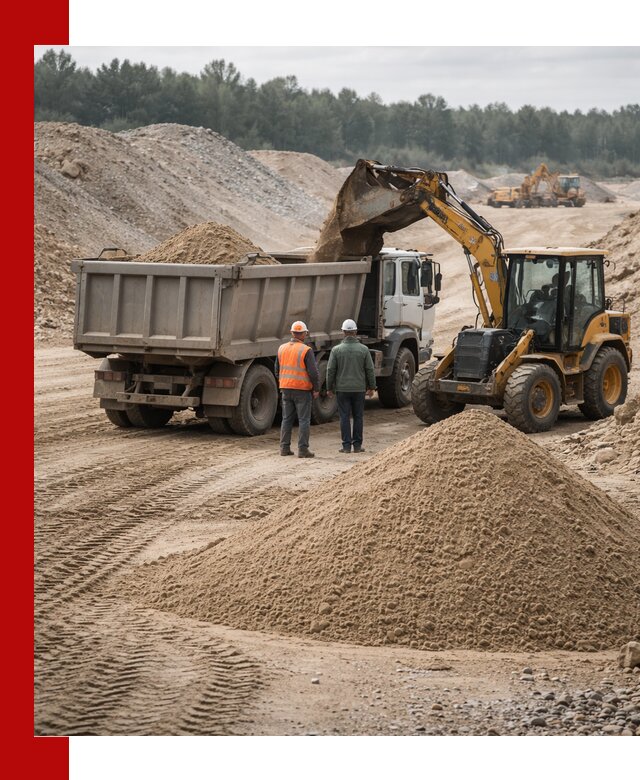 Карьерный среднезернистый песок с доставкой в Стерлитамаке