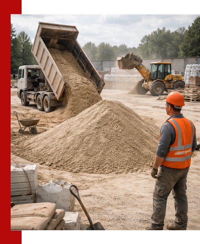 Доставка строительного песка с самосвалом в Стерлитамаке