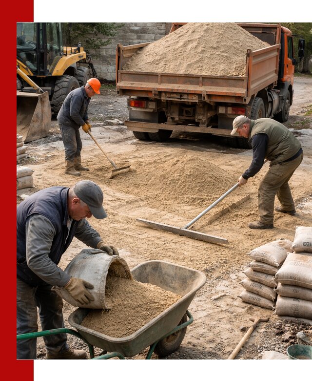 Поставка песка для стяжки в Стерлитамаке с быстрой доставкой