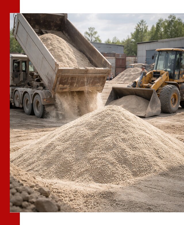 Кварцевый песок с доставкой в Стерлитамаке для строительных работ