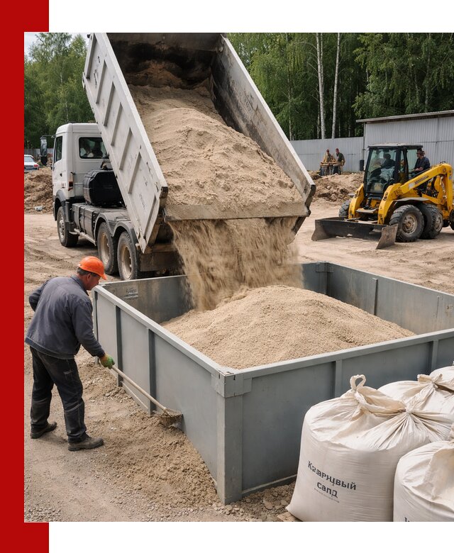 Кварцевый песок для фильтра в Стерлитамаке — доставка и качество