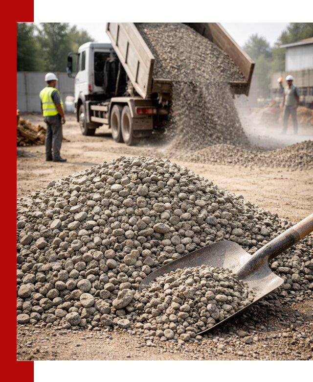 Доставка гравия фракции 20-40 в Стерлитамаке с самосвалами