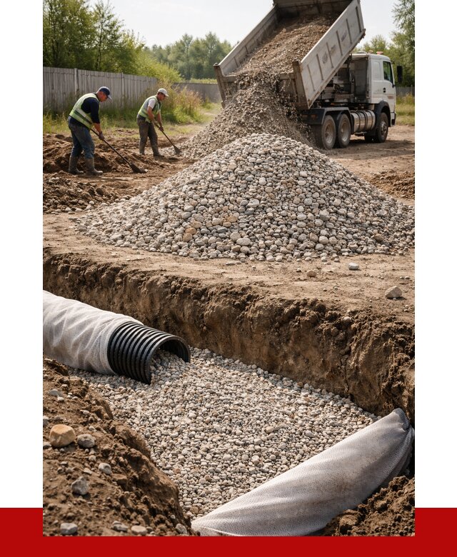 Гравий для дренажа в Стерлитамаке от 2266 р., доставка ПРОНЕРУДСтм