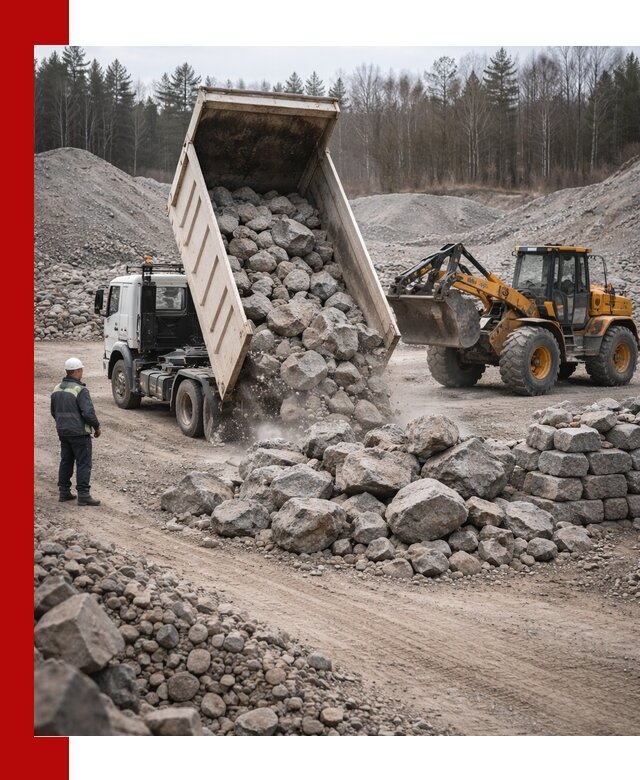 Доставка и продажа бутового гранитного камня в Стерлитамаке