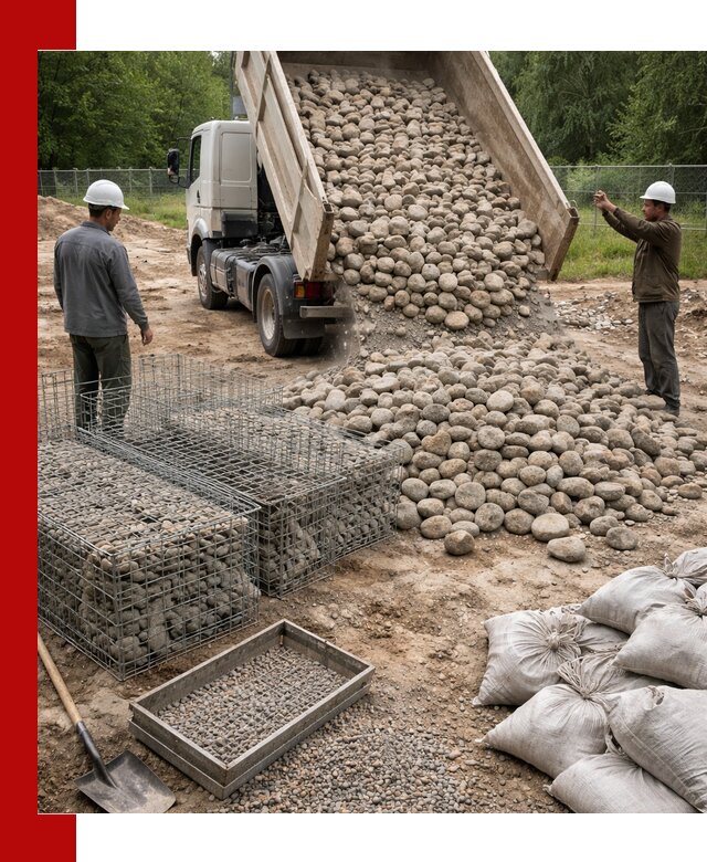 Камень для габионов фракция 70–151 в Стерлитамаке