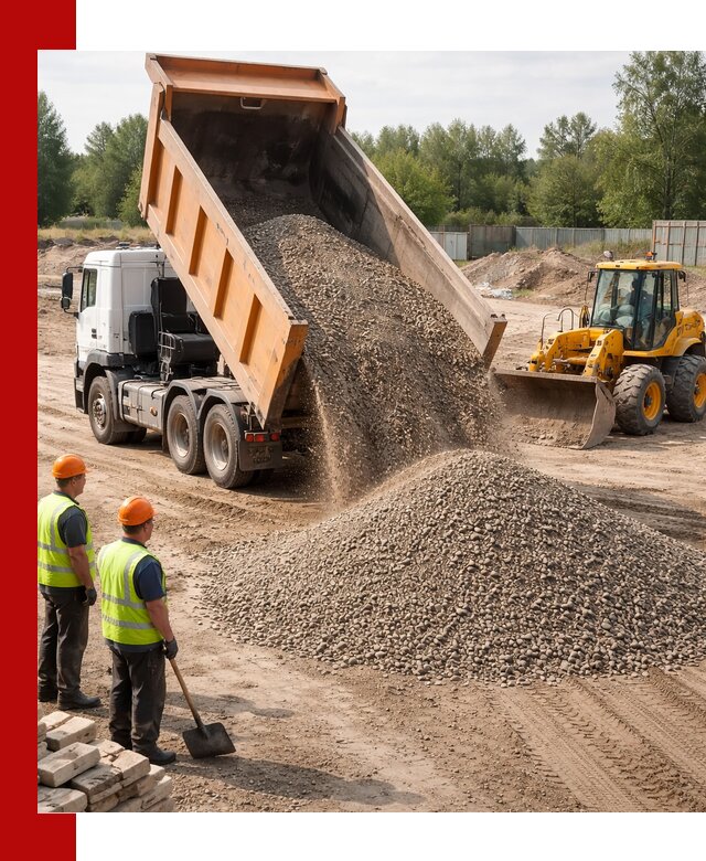 Доставка щебёночно-песчаной смеси ЩПС С7 в Стерлитамаке