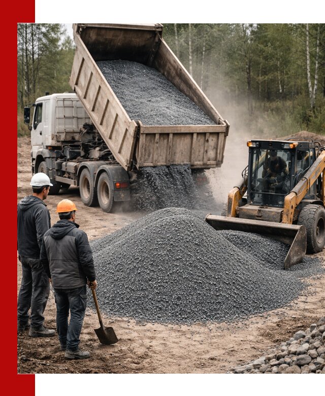 Гранитный отсев 0-5 с доставкой и разгрузкой в Стерлитамаке