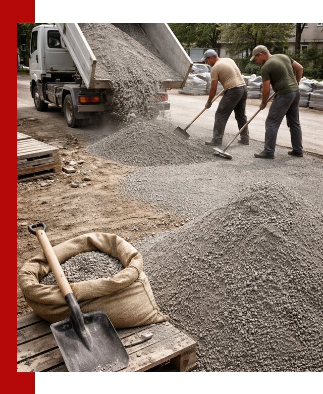 Отсев для тротуарной плитки в Стерлитамаке — доставка и укладка