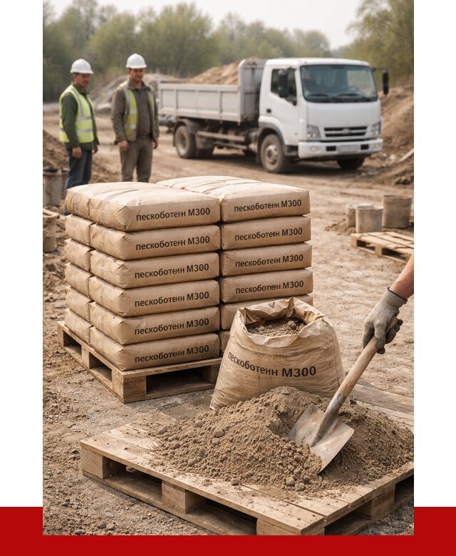 Пескобетон М300 в Стерлитамаке с доставкой от 4789 р. за куб | ПРОНЕРУДСтм
