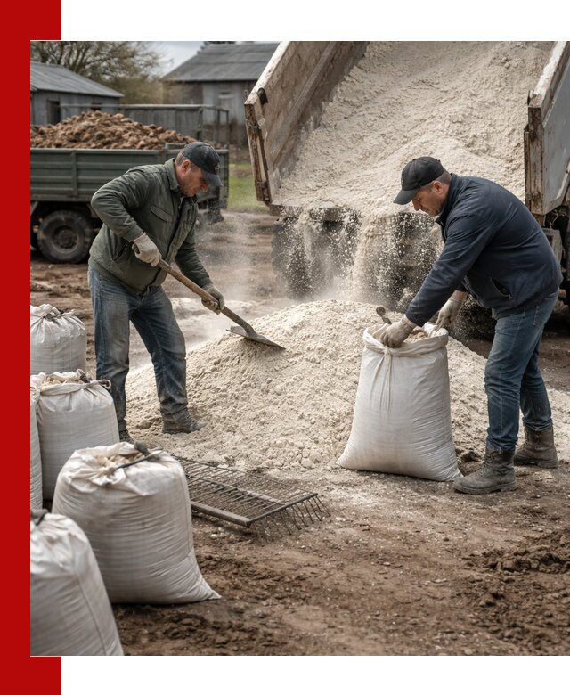 Доставка извести пушонки в Стерлитамаке оптом и мелким оптом