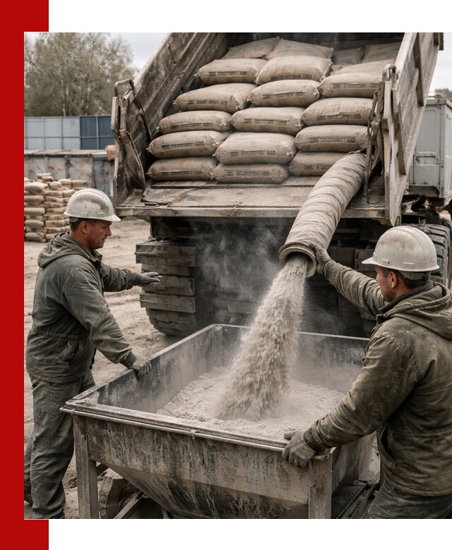 Доставка цемента М400 в Стерлитамаке оптом и в розницу