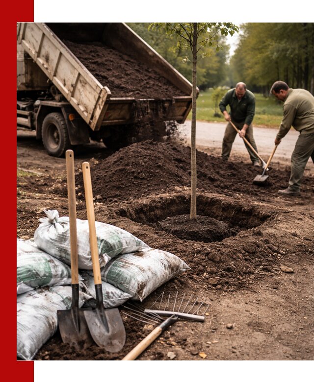 Грунт для посадки деревьев в Стерлитамаке — доставка и подготовка почвы