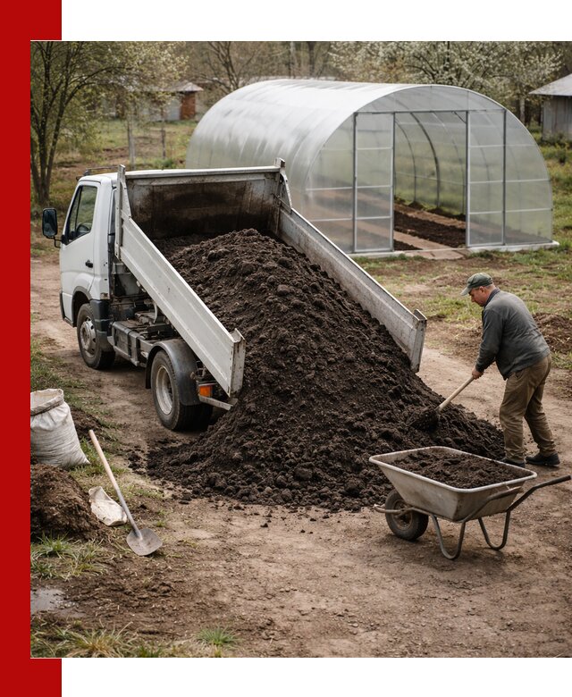 Чернозем для теплицы с доставкой в Стерлитамаке