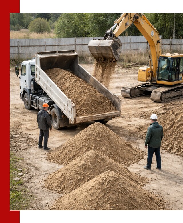 Доставка супеси вагонными и автопартиями в Стерлитамаке