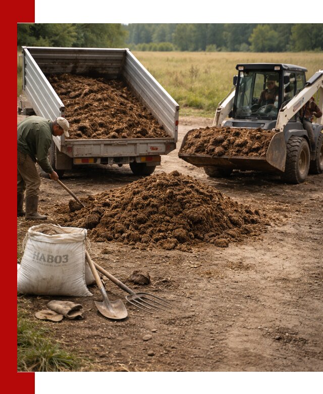 Доставка конского навоза в Стерлитамаке с разгрузкой и доставкой на объект