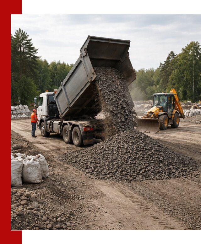 Доставка дробленого асфальта в Стерлитамаке для дорожных работ