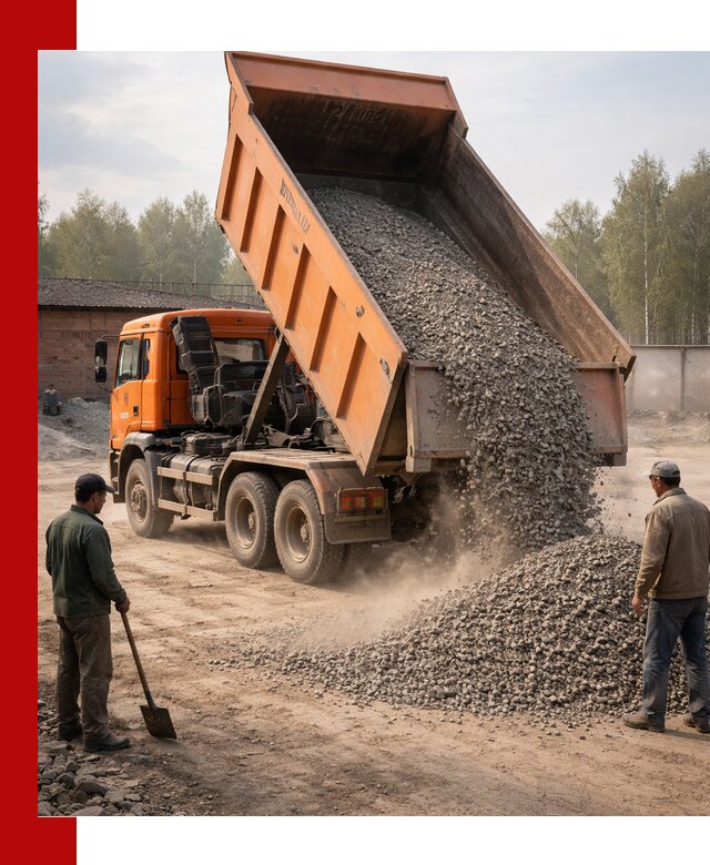 Доставка самосвалом 20 м3 в Стерлитамаке быстро и надежно