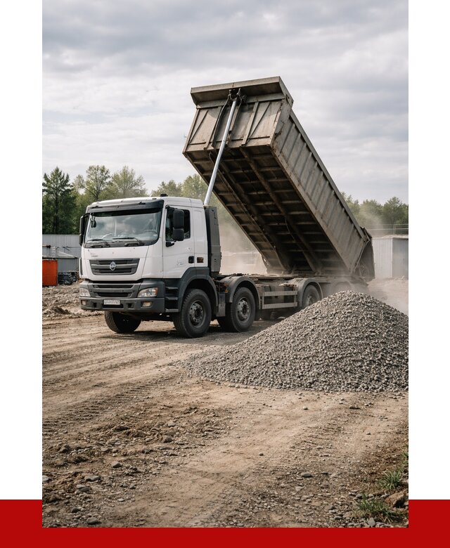 Доставка самосвалом 40 кубов в Стерлитамаке от 9269 р. | ПРОНЕРУДСтм