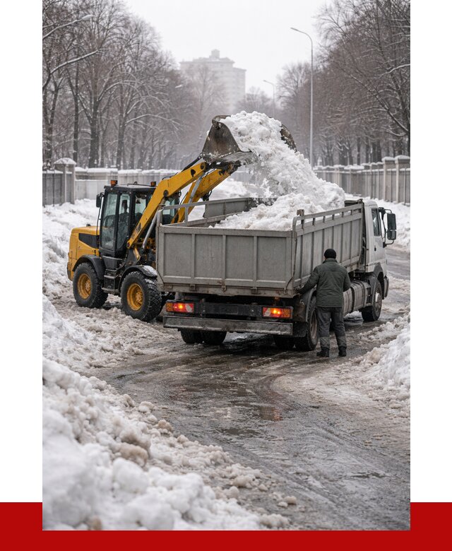 Вывоз снега с погрузкой в Стерлитамаке от 3605 р. ПРОНЕРУДСтм