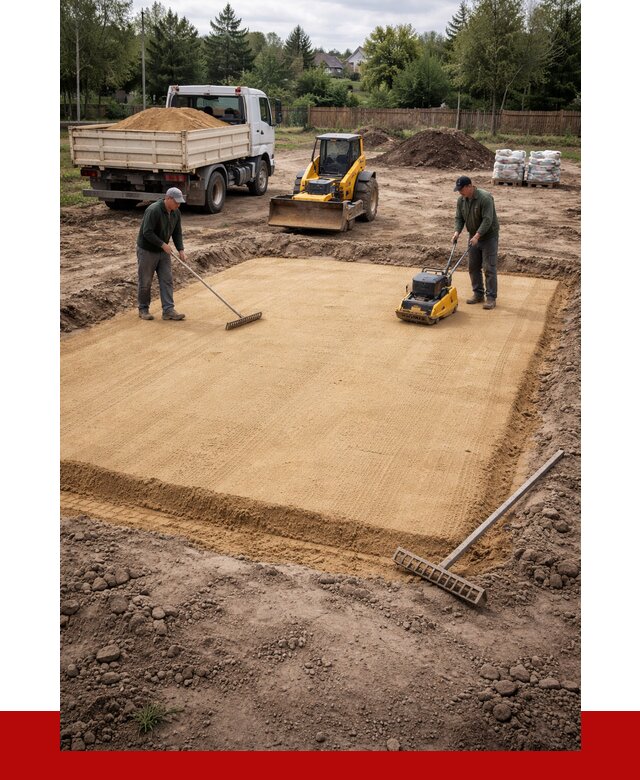 Устройство песчаной подушки в Стерлитамаке от 4635 р. ПРОНЕРУДСтм