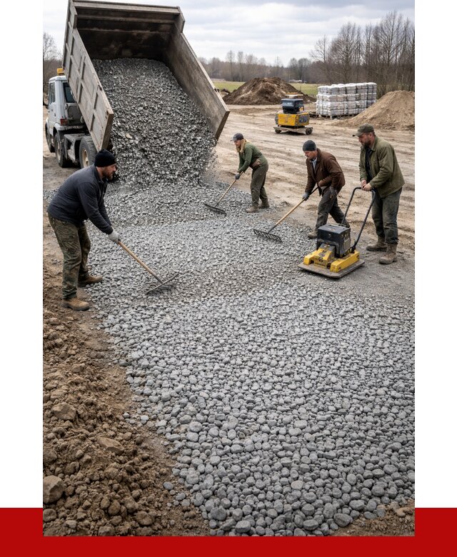 Устройство щебеночной подушки в Стерлитамаке от 4635 р. ПРОНЕРУДСтм